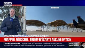 Frapper, négocier: Donald Trump n'écarte aucune option 