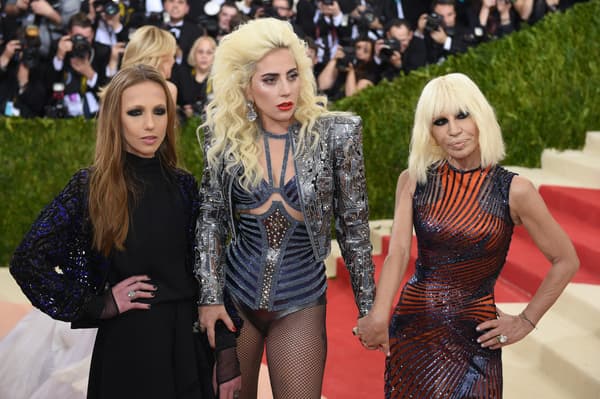 Lady Gaga, Donatella Versace, Allegra Versace, Met Gala 2016