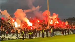 Les supporters lyonnais à la veille du derby, le 9 novembre 2024.