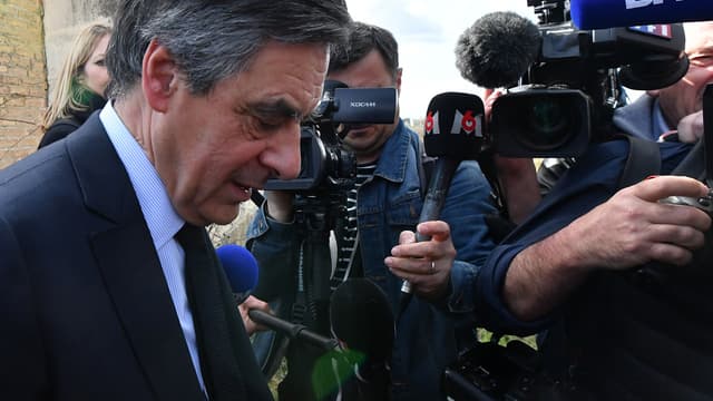 François Fillon lors d'un déplacement à Nîmes, le 3 mars.
