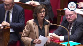 La ministre de la Culture Rachida Dati lors des questions au gouvernement le 21 octobre 2025