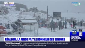 Hautes-Alpes: le retour de la neige fait le bonheur des skieurs à Réallon