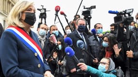 La présidente du RN, Marine Le Pen, le 1er mai 2021 à Paris