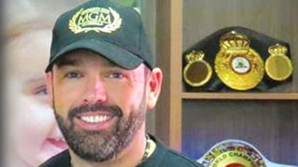 Daniel Kinahan aux couleurs de la salle MGM qu'il a cofondée en 2021 Daniel Kinahan aux couleurs de la salle MGM qu'il a cofondée en 2021
