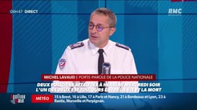 "L'agression était ignoble, violente (...) On a un sentiment de révolte" Michel Lavaud, porte-parole de la Police nationale, revient sur l'attaque de deux policiers à Herblay sur RMC