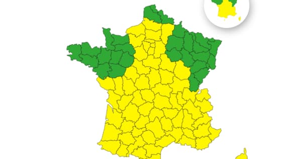 Une grande majorité du pays est concerné par une alerte jaune aux orages ce lundi 12 juin 2023, avec des épisodes pouvant être violents localement. 