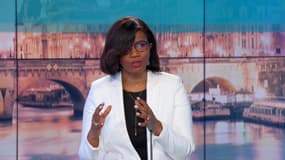 Élisabeth Moreno sur le plateau de BFMTV ce vendredi soir.