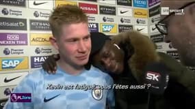 Man City : Mendy fait un bisou et un calin à De Bruyne
