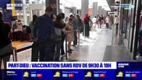 Lyon: la vaccination sans rendez-vous de retour à la Part-Dieu