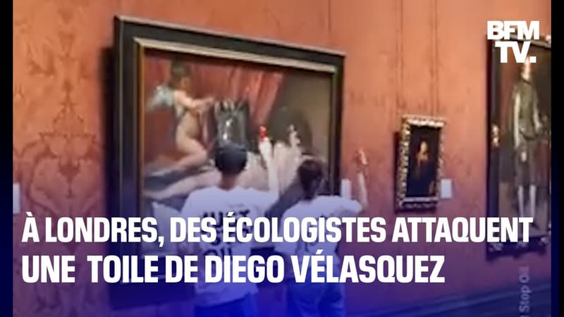 À Londres, des militants écologistes attaquent au marteau un tableau de Velázquez