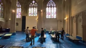 À New York, une cathédrale transformée en hôpital de campagne pour accueillir des malades