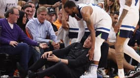 Chris Finch blessé lors du match de playoffs NBA entre Minnesota et Phoenix, le 29/04/2024