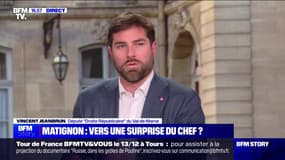 Nouveau Premier ministre: "On défend quelqu'un de compatible avec notre formation politique", indique Vincent Jeanbrun, député LR
