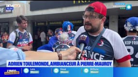 JO 2024: Adrien Toulemonde, ambianceur au stade Pierre-Mauroy pour le basket
