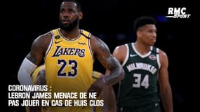 Coronavirus : LeBron James menace de ne pas jouer en cas de huis clos