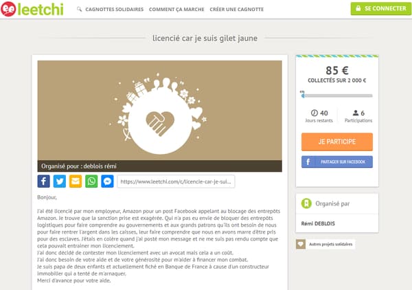 Rémi Deblois a récolté 85 euros pour l'heure Rémi Deblois a récolté 85 euros pour l'heure