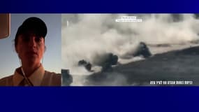 L'actrice Adèle Haenel à  bord de la flottille internationale pour Gaza, mardi 16 septembre. 