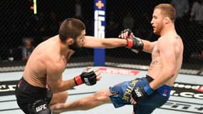Khabib Nurmagomedov face à Justin Gaethje