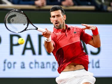 Novak Djokovic au deuxième tour de Roland-Garros, le 30 mai 2024