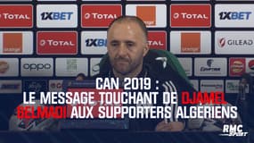 CAN 2019 : le message touchant de Belmadi aux supporters algériens