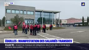Éguilles : manifestation des salariés Transdev