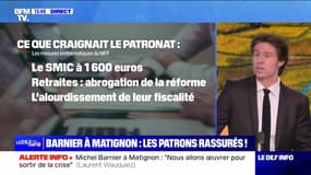 Barnier à Matignon : les patrons rassurés ! - 06/09