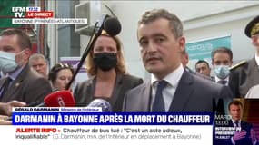 Gérald Darmanin en déplacement à Bayonne: "Trop souvent dans notre société désormais, l'autorité est contestée"
