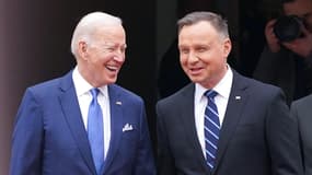 Le président américain Joe Biden et le président polonais Andrzej Duda en mars 2022 à Varsovie, en Pologne