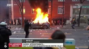 Violences lors des manifestations: "Ce ne sont pas des black blocs, ce sont des Français en colère!"