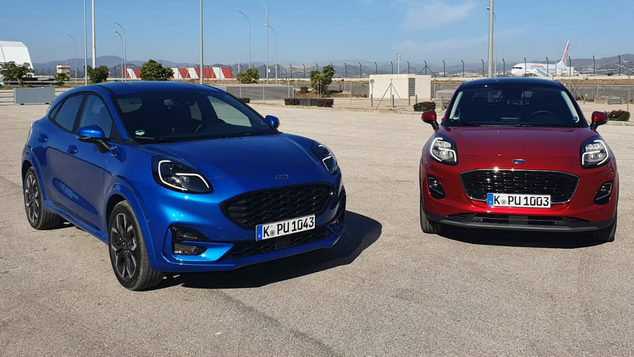 Le Puma se décline au lancement en version ST-Line X, ici à gauche, et en Titanium (ainsi qu'une version Business Titanium) Le Puma se décline au lancement en version ST-Line X, ici à gauche, et en Titanium (ainsi qu'une version Business Titanium)