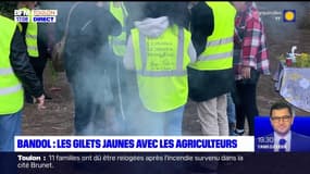 Bandol: les gilets jaunes accompagnent les agriculteurs en colère et préparent une mobilisation samedi