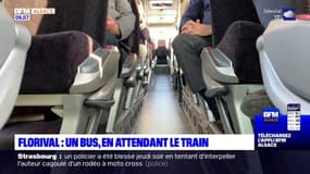 Haut-Rhin: un bus en attendant le train à Florival