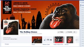 Page Facebook des Rolling Stones