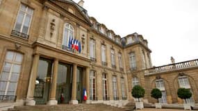 Fronton du palais de l'Elysée.