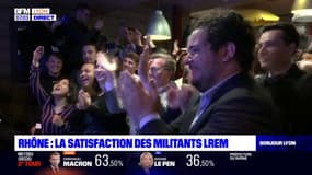 Présidentielle: les militants LaREM lyonnais soulagés des résultats du second tour 