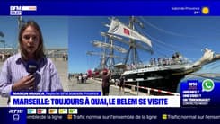 Marseille: les visiteurs affluent pour visiter le Belem