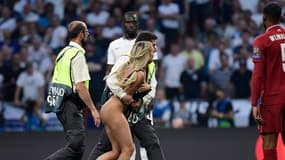 Une femme arrêtée lors de la finale de la Ligue des champions