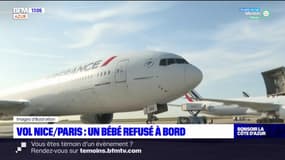 Un bébé refusé à bord d'un vol Air France entre Nice et Paris