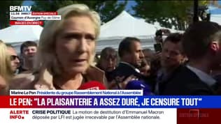 Crise politique: le RN représente la "véritable alternance", selon Marine Le Pen