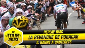 Tour de France - E6 : La violente attaque de Pogacar et sa victoire à Cauterets qui le remet en selle (replay RMC)
