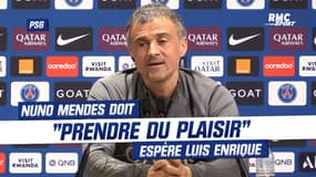 PSG : Nuno Mendes doit "prendre du plaisir" après sa blessure, espère Luis Enrique