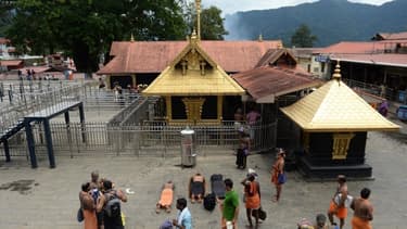 Le temple hindou de Sabarimala.
