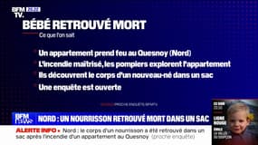 Le corps d'un nourrisson a été retrouvé dans un sac après l'incendie d'un appartement au Quesnoy (Nord)