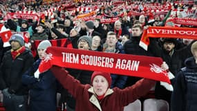 Les supporters de Liverpool en février 2025.