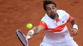 Jérémy Chardy, en finale du double de Roland-Garros, en compagnie de son ami Fabrice Martin. 