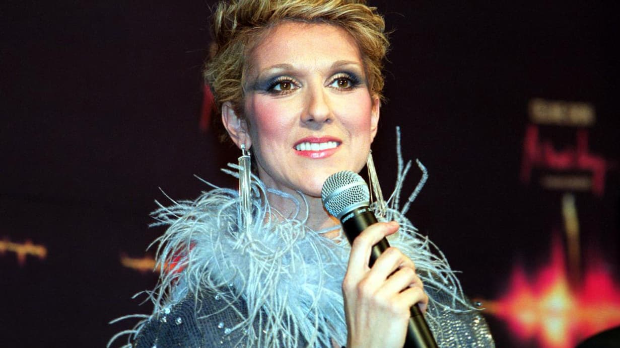 Céline Dion en mars 2003 lors de la première de son spectacle à Las Vegas