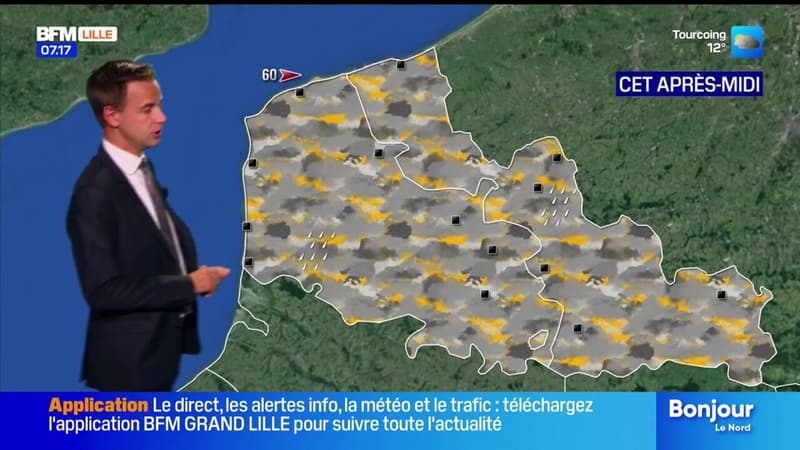 Météo Nord-Pas-de-Calais: un ciel gris et quelques passages pluvieux, jusqu'à 17°C à Douai et Calais