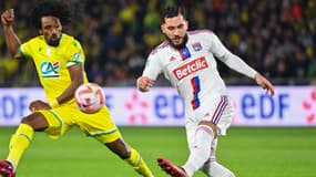 Rayan Cherki lors de Nantes-OL en avril 2023