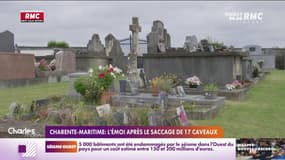 Charente-Maritime : l'émoi après le saccage de 17 caveaux 