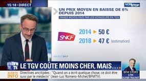 Prendre le TGV coûte-t-il réellement moins cher qu'il y a plusieurs années ? 